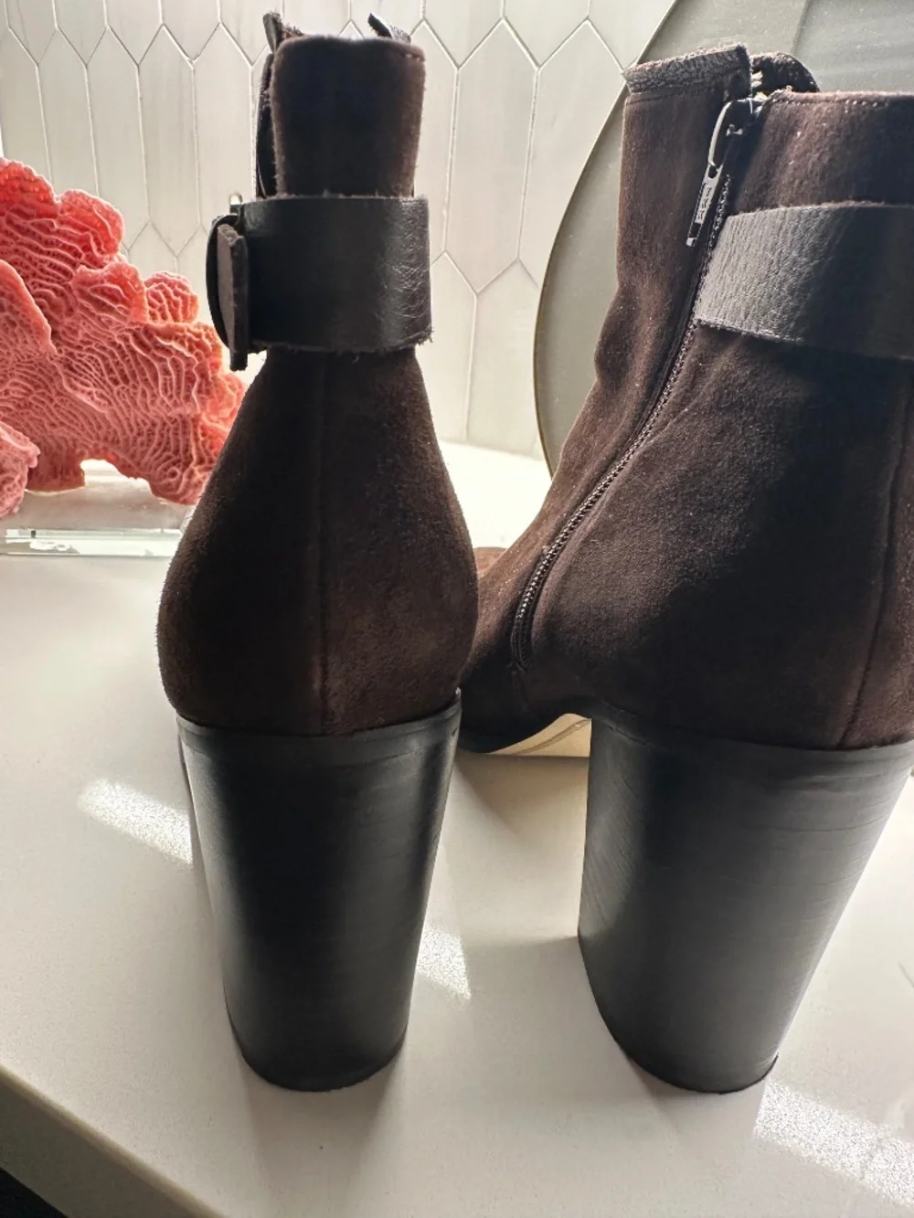 Chocolate Brown Booties 8